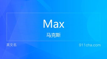 max命令翻译,max中文翻译名字